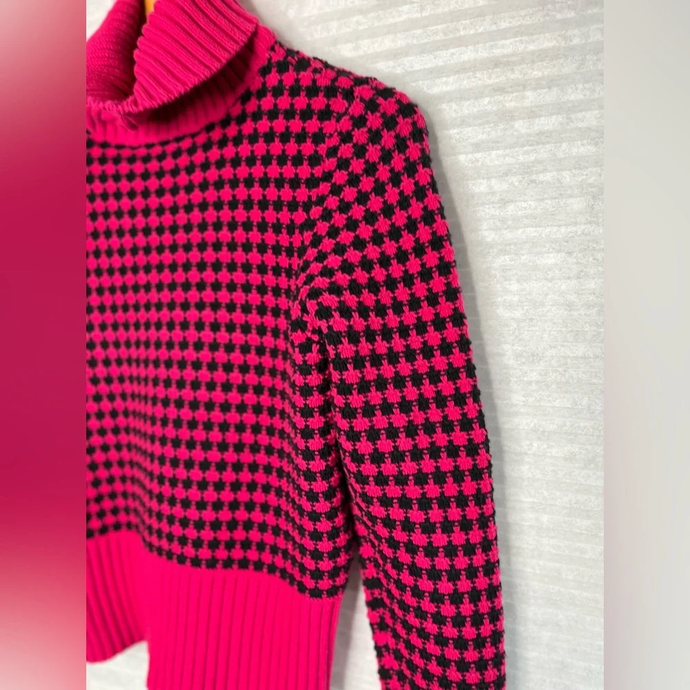 Vintage 90’s Liz Claiborne Chunky Cable Knit Turtleneck Sweater Size S - Picture 6 of 13